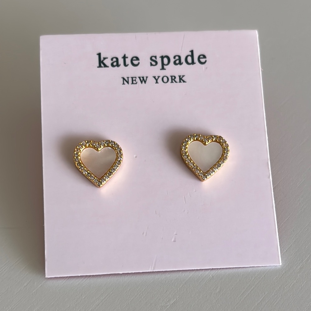 ♠️💛 Kate Spade Gold Heart Stud Earrings 💛♠️